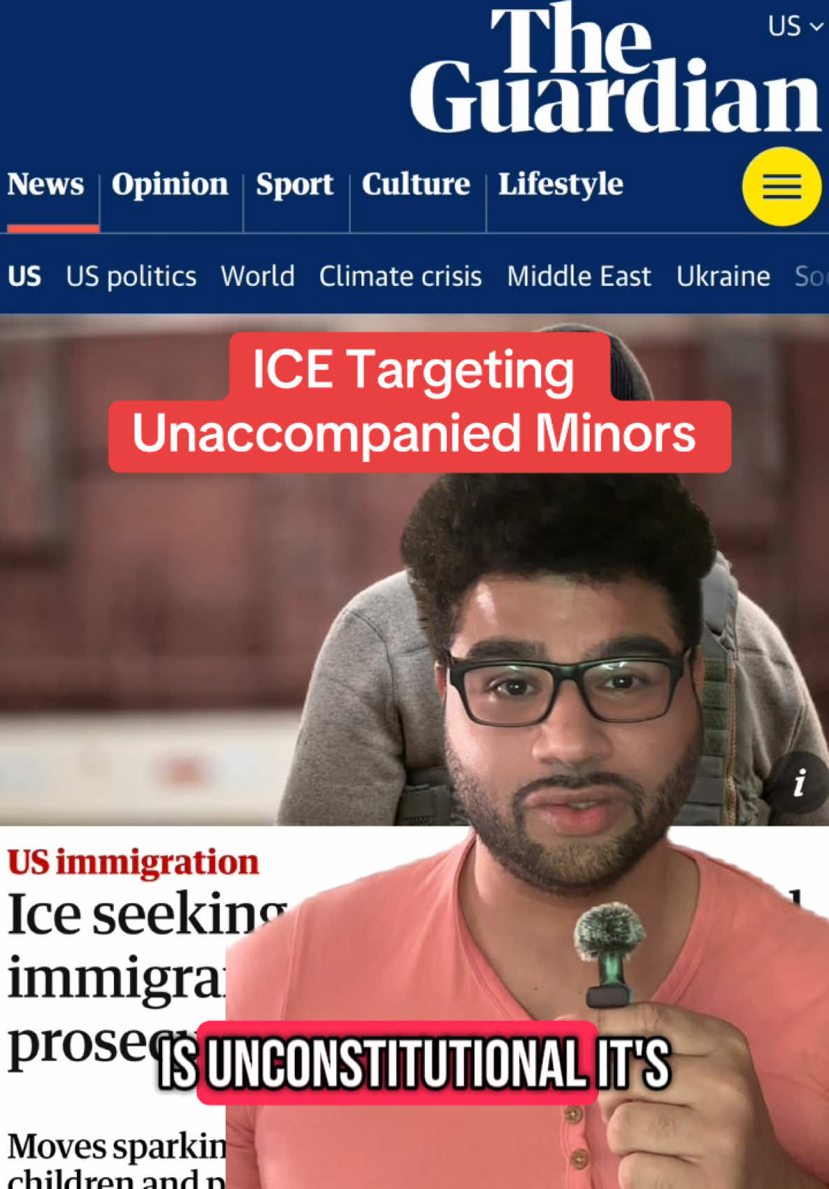 ICE is now targeting unaccompanied minors by employing welfare checks to gather information about the minors and their sponsors. The goal is to criminalize these families as they know it does not take much for a judge to issue an order of deportation. With funding for these minors mostly off the table and due process of law being ignored, this is a clear attempt to separate families. The party of family values, the party that claims to value life has once again been caught in its lie. This is disgusting overreach and abuse of power. #politics #fyp #immigration #constitution #ice 