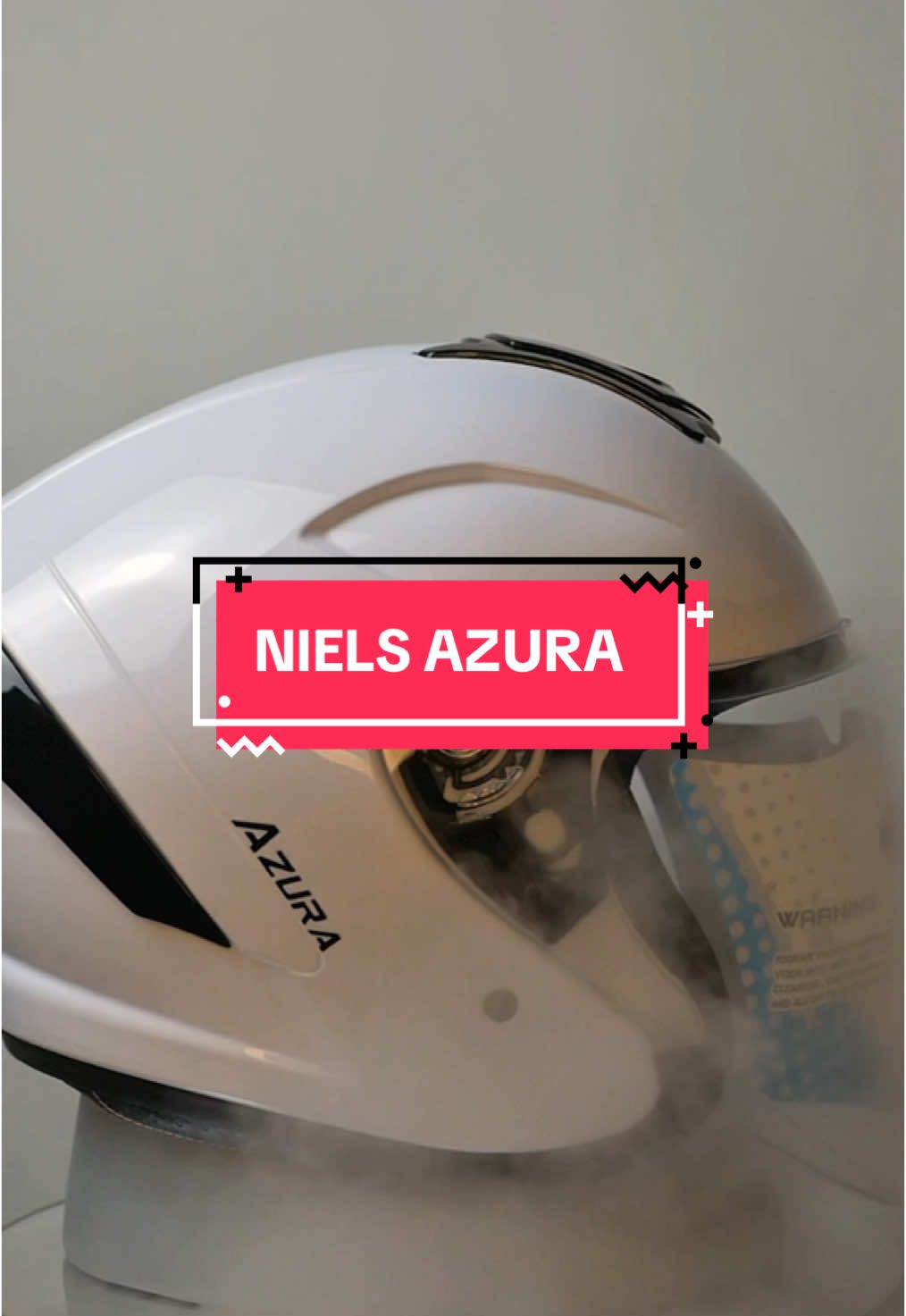 Niels Azura White Solid 😍#helmkeren2025 #helmet #helmhariankekinian #NielsIndonesiaOfficial #nielsazura 