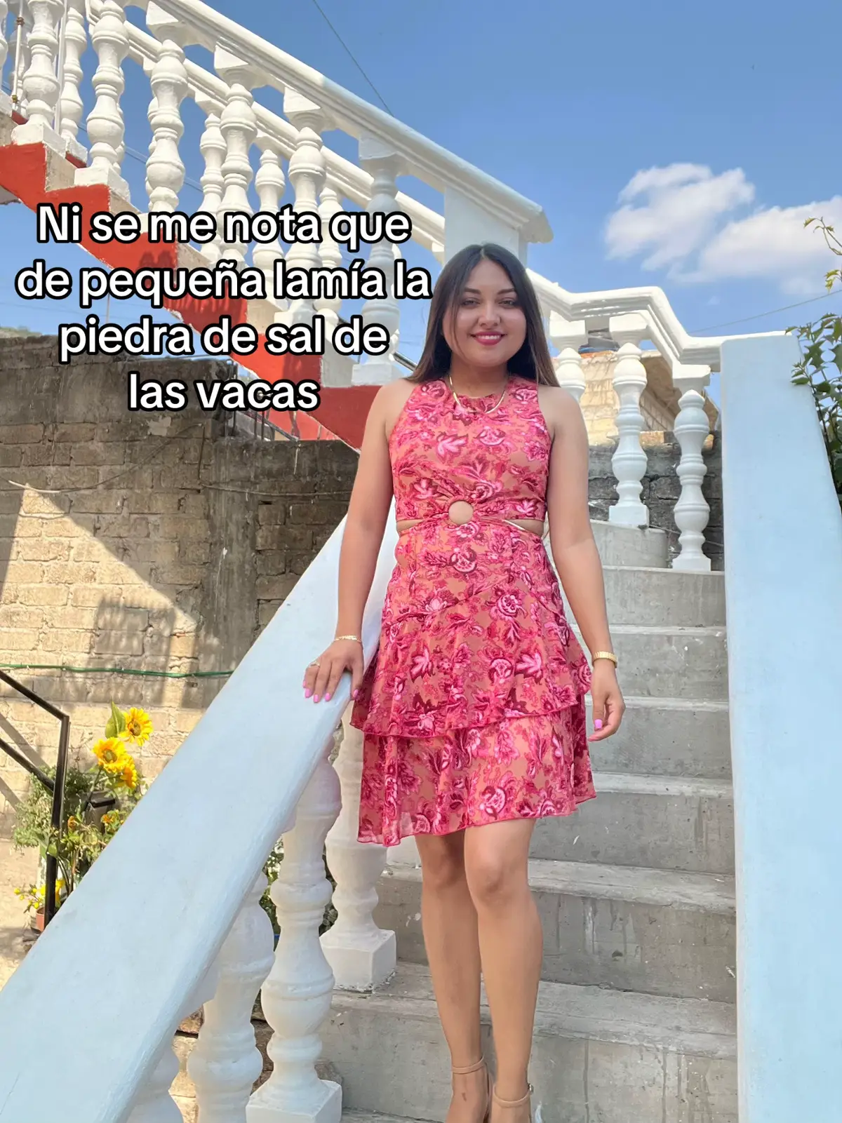 Ni se me nota que de pequeña lamía la piedra de sal de las vacas 🤤🤣🤠 #parati #viral #rancho #campo 