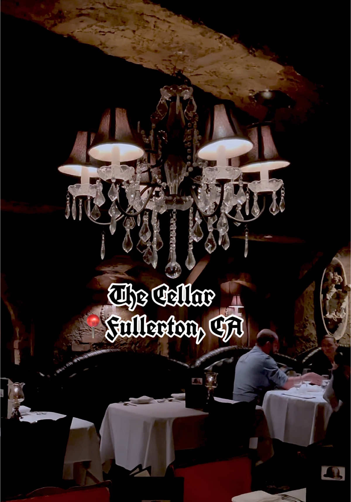 Spooky Date Night Idea - The Cellar in Fullerton for Romantic Gothic vibes  #gothic #gothicstyle #romanticgoth #restaurant #FoodTok #spooky #spookydatenight #fullerton #orangecounty 