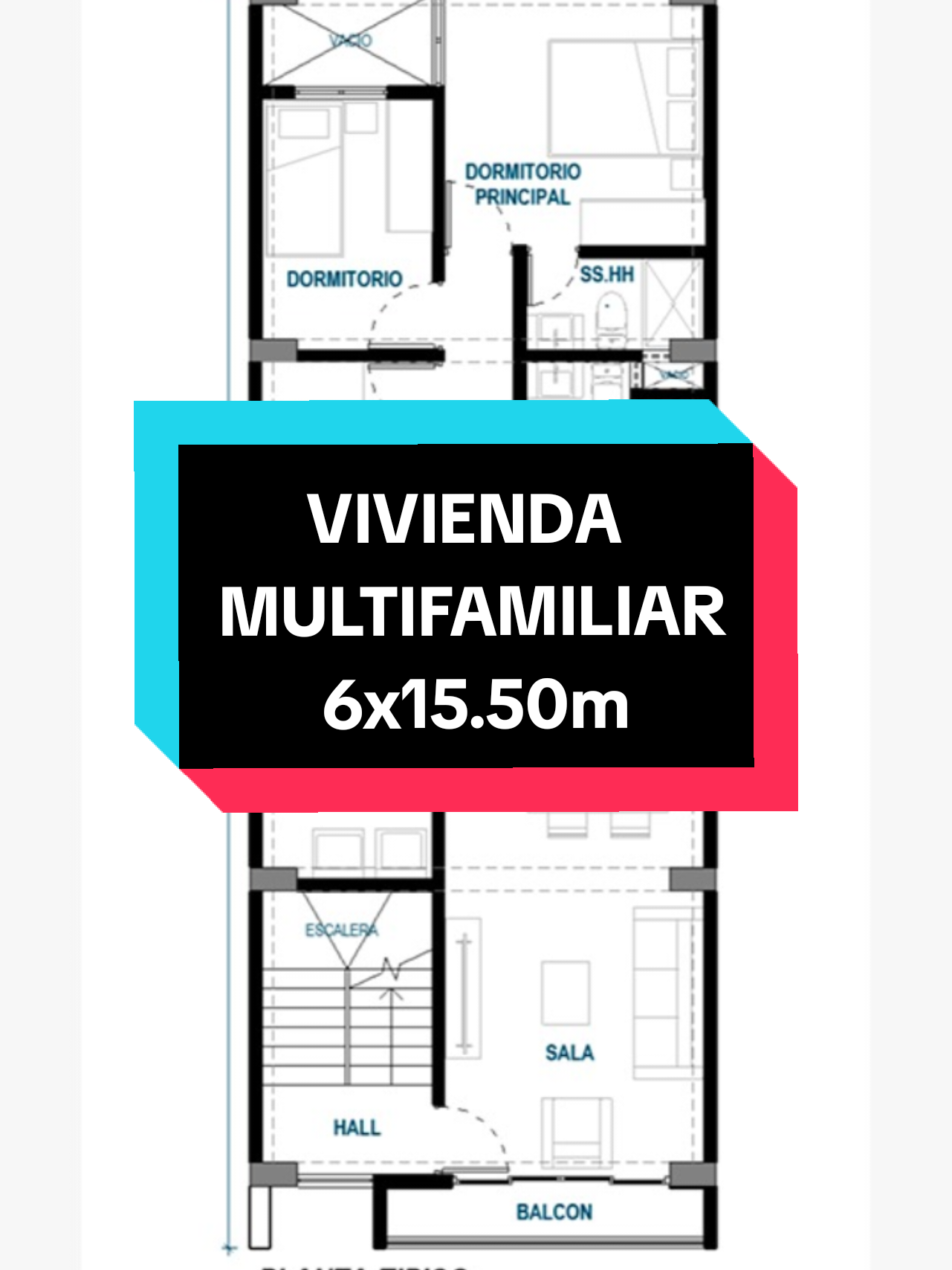 PLANO DE VIVIENDA MULTIFAMILIAR 6x15.5m ¡Así luce el primer piso de nuestro nuevo proyecto! Local comercial en el frente, y 4 modernos departamentos de 3 dormitorios cada uno, con sala, comedor, cocina, lavandería y baños completos. ¡Diseño funcional y espacios pensados para tu comodidad! #planosdecasas #planosarquitectonicos #casa #planos #revit #multifamily #autocad #peru🇵🇪 #diseño #huancayo #construction #diseñoarquitectonico #arquitectos 