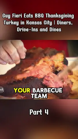 Guy Fieri Eats BBQ Thanksgiving Turkey in Kansa#fyp