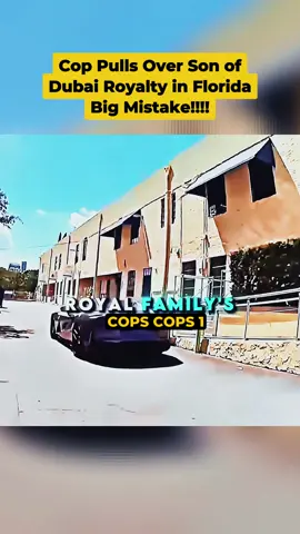 Cop Pulls Over Son of Dubai Royalty in Florida — Big Mistake #cops #copsoftiktok #copstiktok #foryour #fyp