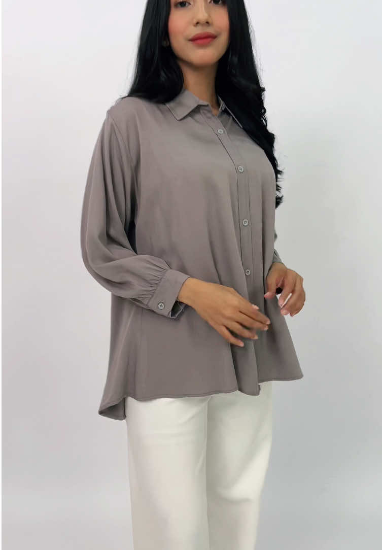 Kemeja rayon twill ternyamannn #kemeja #kemejarayon #kemejapolos #kemejaadem #kemejabasic #fyp 