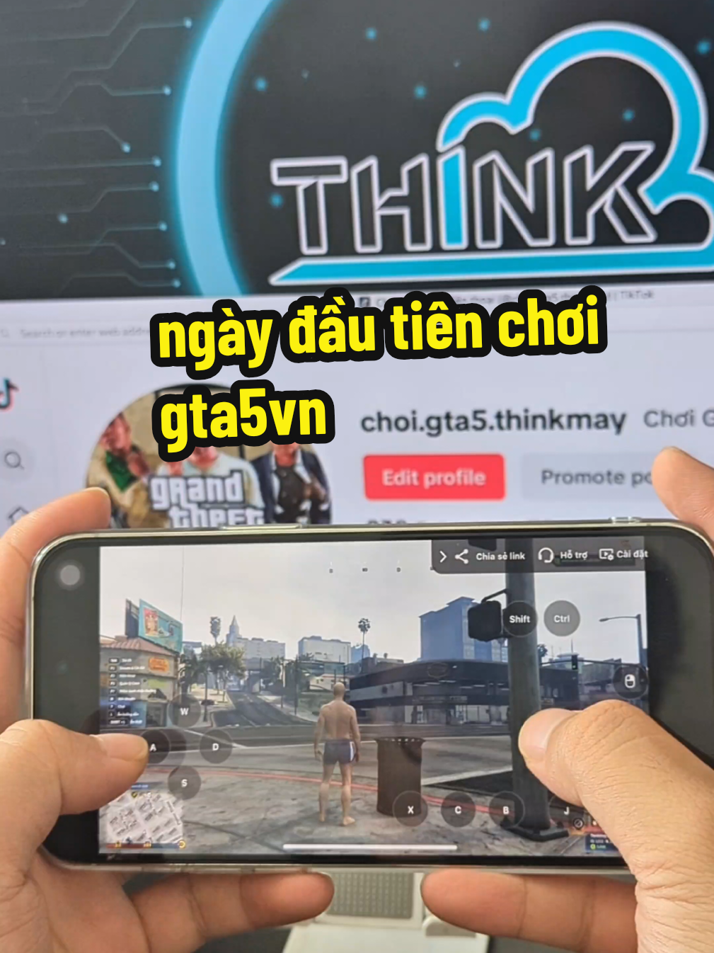 Ngày đầu tiên chơi gta5vn, làm công nhân #CapCut #gta #gta5 #gta5vn #gaming #tiktok #thinkmay #dienthoai #mobile #congnghe @thinkonmay 