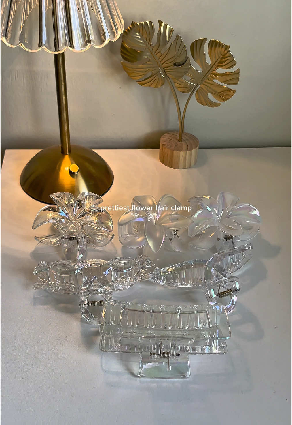 i found the prettiest flower hair clamp for you!✨🤩 #flowerhairclamp #hairclamp #hairclip #hairclampset #6pcshairclamp #fyp #fyppppppppppppppppppppppp 