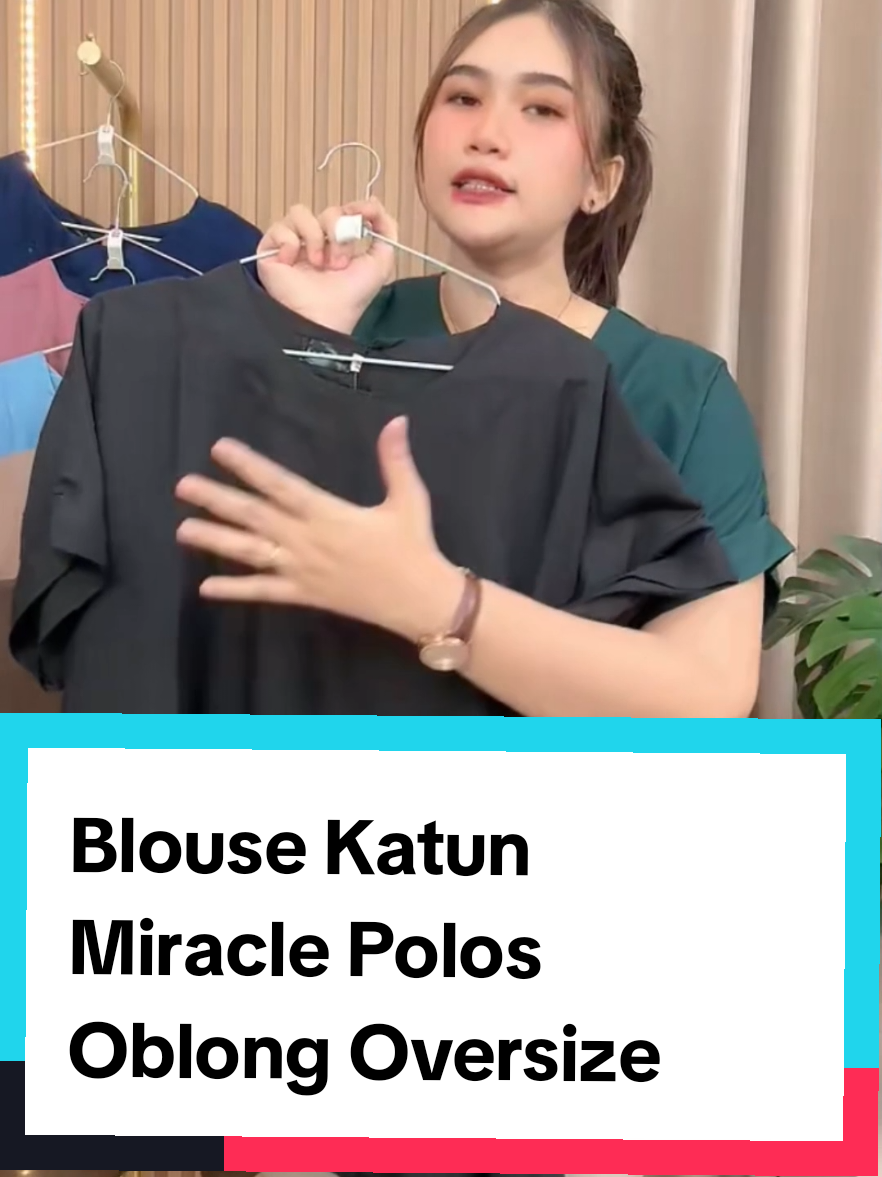 Blouse Katun Miracle Polos Oblong Oversize Atasan Wanita Bigsize Lengan Pendek Size Jumbo #kaospremium #kaosmurah #belilokal #fyp 