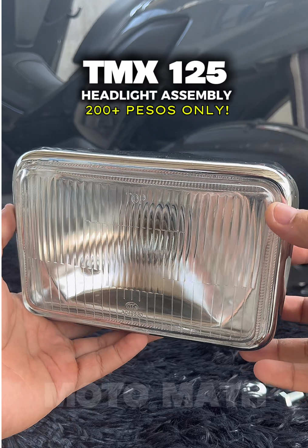 TMX 125 Headlight Assembly with wires and Parklight and Headlight bulb #tmx125 #headlight #tmx #tmx125alpha 