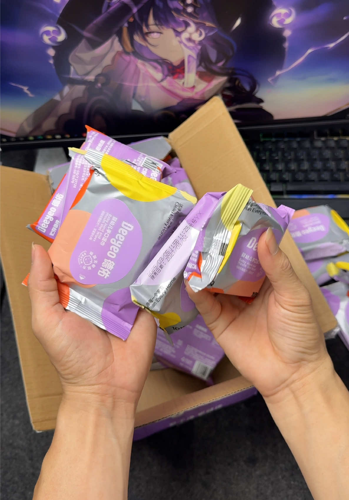 Khăn giấy ướt mini công thức thực vật, an toàn cho làn da của trẻ #khanuot #khangiayuot #deeyeo #deeyeowipes #deeyeoflushablewipes 
