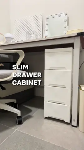 Kung gusto mo ng organizer pero maliit lang yung space na paglalagyan mo, etong slim drawer cabinet yung marerecommend ko sayo. 🤍 #slim #drawer #cabinet #organizer 