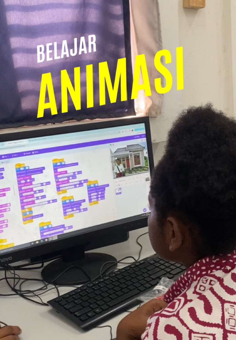 intip keseruan adik Kimelia yang sedang belajar animasi menggunakan scratch 💻☺️ #fyp #fyppppppppppppppppppppppp #ceritamasadepanpapua #sekolahanakindonesia #anakmudapapuabicara #anakpapua #sekolahpapuadibogor #pbpm 