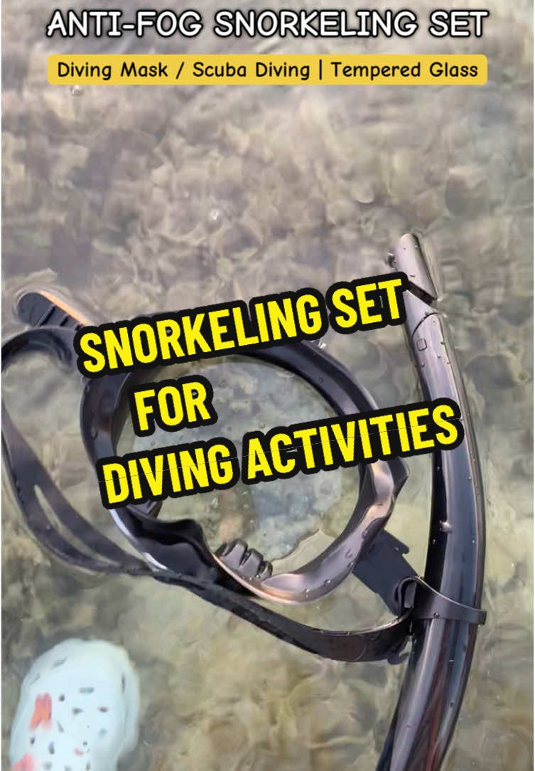 Grabe ang ganda nito gamitin at ang linaw pa kitang-kita mo talaga sa ilalim ng dagat😊 #snorkeling #divingmask #scubadiving #gogglemask #goggles #fyp #fypシ゚ 