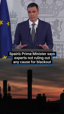 Authorities have not established what caused the blackout and are not ruling out any hypothesis after a huge power outage brought the Iberian Peninsula to a standstill, Prime Minister Pedro Sanchez said. Power started returning to parts of the peninsula late after a huge outage brought parts of Spain and Portugal to a standstill, grounding planes, halting public transport, and forcing some hospitals to suspend routine operations. ##spain #blackout #españa #news #pedrosanchez