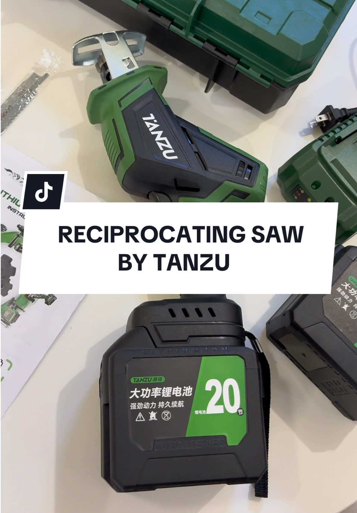 Replying to @Gail Estrada CORDLESS / BRUSHLESS RECIPROCATING SAW BY TANZU 💯 #tools #tanzu #trending #fyp 