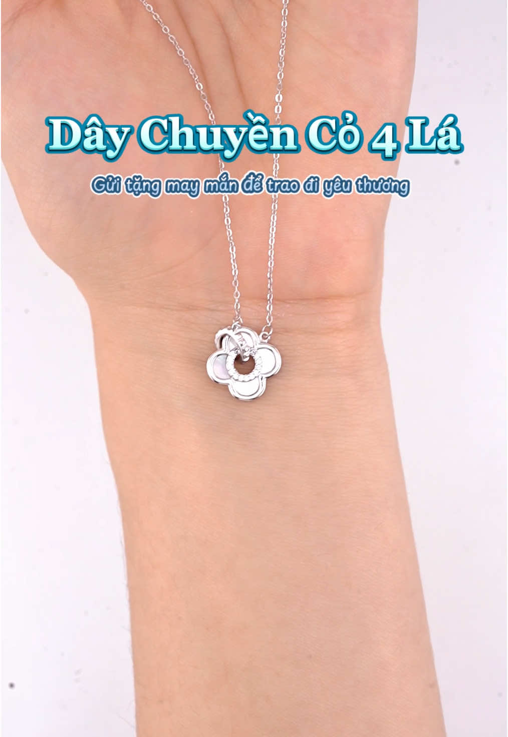 Trong tình yêu, đôi khi cũng cần chút may mắn , bạn đã nắm giữ chưa ? 🥰🍀 #trangsuc #quatang #quatangnguoiyeu #quatangbangai #quatangsinhnhat #daychuyen #daychuyennu #daychuyenbac #daychuyennuxinh #vongco #vongconu #vongcobac #vongcodep #trangsucbac #phoidoxinh #fyp #viral #xuhuong