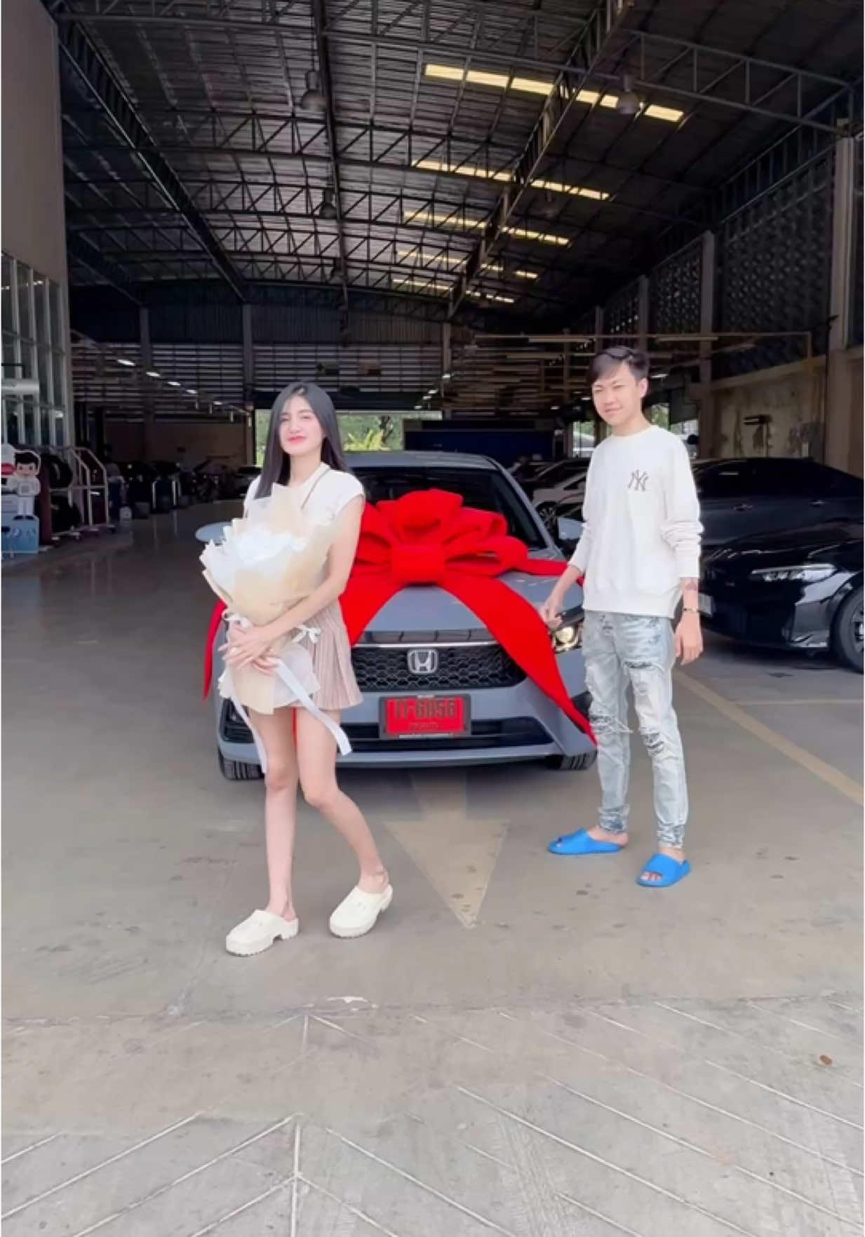 รถคันแรกของเรา ขนเงินเยอะๆนะลูก 🚘🎀🙏🏻 #หน้าหวานขอนแก่น #ชีสชีส 