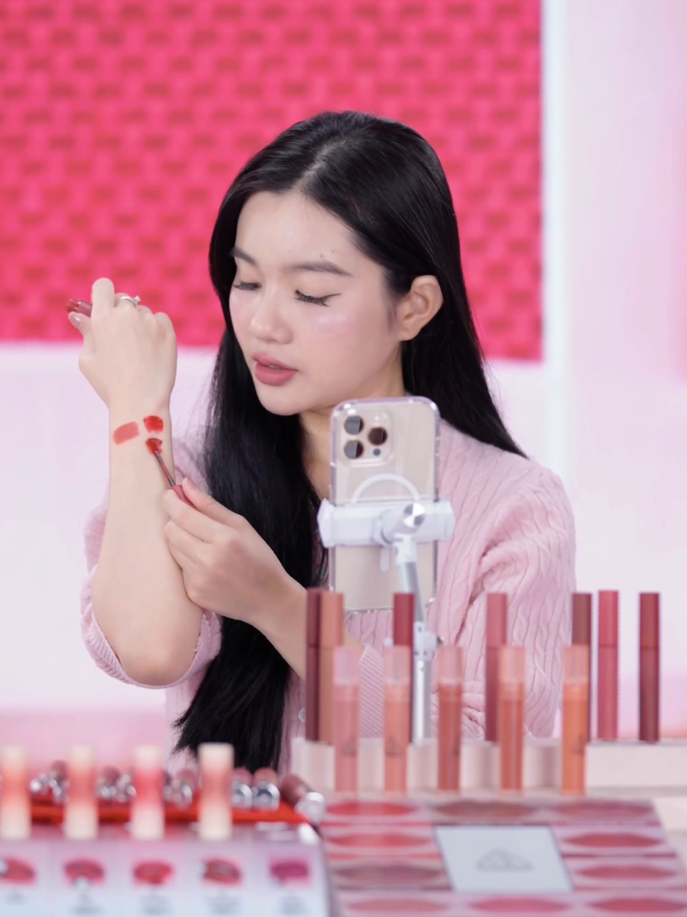 Son Velvet Lip Tint 3CE kem nhung mịn màu Private đỏ lạnh & Daffodil đậu đỏ 🩷❤️ #3ce_vietnam #3CE #3CEVN #tiktoklive #goclamdep #reviewlamdep #muataitiktokshop #velvetliptint 