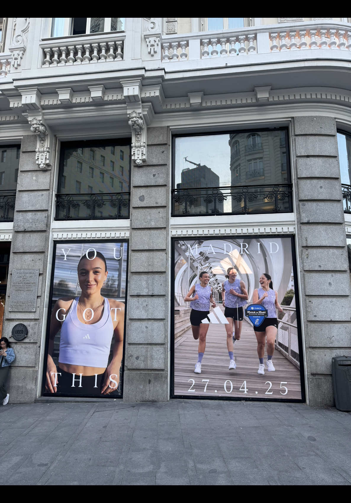 Nuestra última campaña para @adidas Supernova en la flagship store de Gran Vía 👀❤️  #odyssey #adidasrunning #mapoma #marathon #maraton #maratonmadrid #Running #granvia 