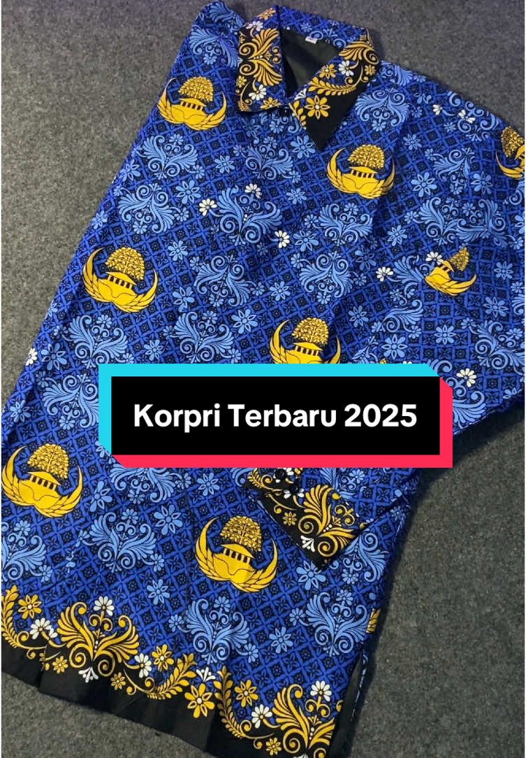 Batik Korpri Terbaru 2025 Kerah Hitam Full Furing, Ready Pria & Wanita #batik #korpri #korpriindonesia #bajukorpri 