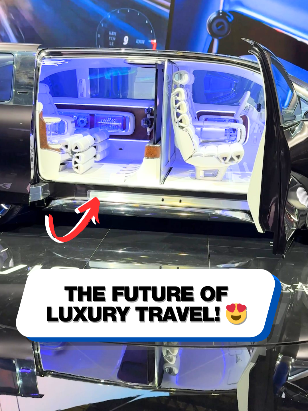 Mercedes is setting the benchmark for the future of luxury travel! 🤯 #mercedes #vclass #mercedesvclass #conceptcar #techtok #cartok #futuretech #concept #technology #mercedesbenz #luxurycars #luxury #ev #supercarblondie