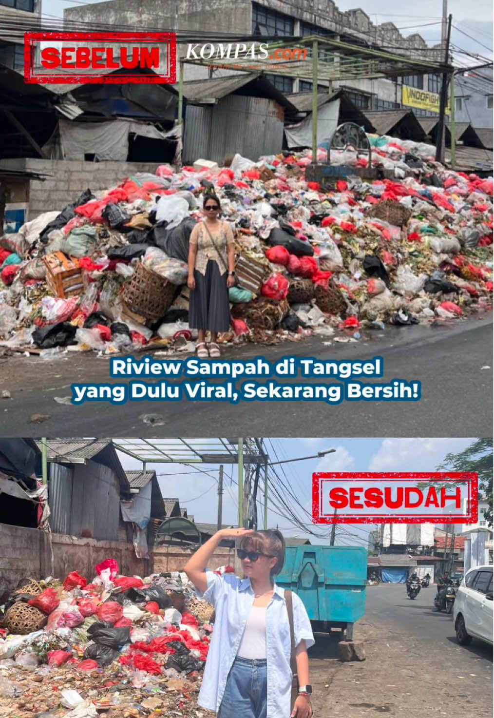 Jadi tanggal 21 April 2025, lokasi ini sempat penuh banget sama sampah. Bahkan ada dua titik di dekat pasar Cimanggis, Ciputat, Tangerang Selatan.  Tapi hari ini, Selasa (29/4/2025), sampah sudah mulai diangkut guys!  Memang masih ada sih sampahnya, tapi ini termasuk dalam batas normal.  Yuk, daerah mana lagi yang mau direview? Komen deh!  Content Creator: @rerekumampung  Produser: Yuna Fikry  #tangsel #tangsellife #sampahtangsel #sampah #virel #rereview 