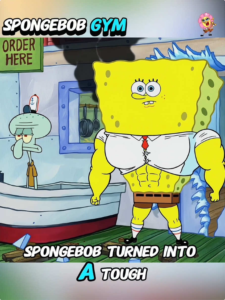SpongeBob turned into a tough guy.#tiktok #fypシ゚viral #foryou #fyp #movie #usa🇺🇸 #spongebobsquarepants #squidward #nickelodeon 