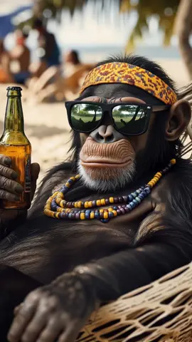 Have a nice day 🥳#monkey #cute #livingmybestlife #Summer #vibes #animalsoftiktok #ai #foryoupage #vibes 