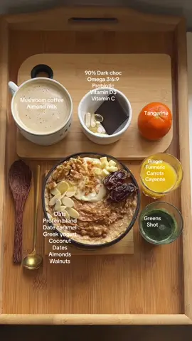 Whats your breakfast lineup?🍳 . @Protein Works (Code “ARWA”) -Mushroom coffee -A.I Greens powder -Vitamin D3 -Vegan Omega 3:6:9 -Gut love probiotic . @myprotein -Vitamin C . #cleaneating #cleanfood #cleaneats #healthyeating #healthyeatingtips #wholefoods #wholefoods #whatieat #breakfastideas #breakfast #breakfastrecipes #healthybreakfast 