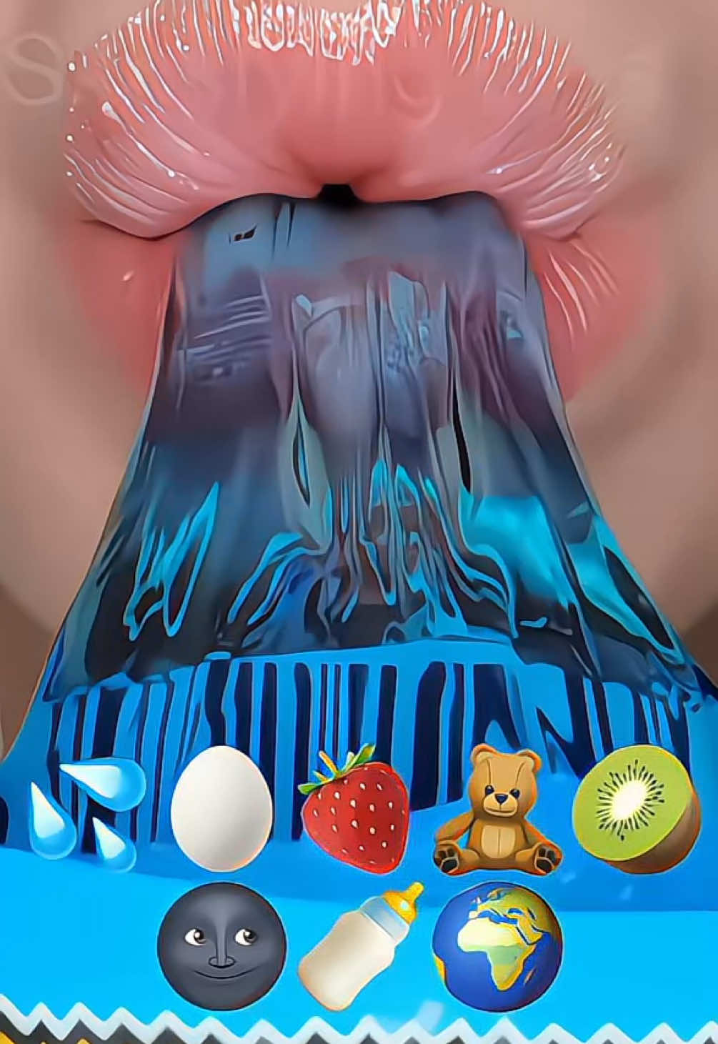 アイコン変えましたー！😍😍@Satisfying Lips® 💋 さんの口元です#satisfying #口元動画 #おすすめ #asmr #粘土加工 