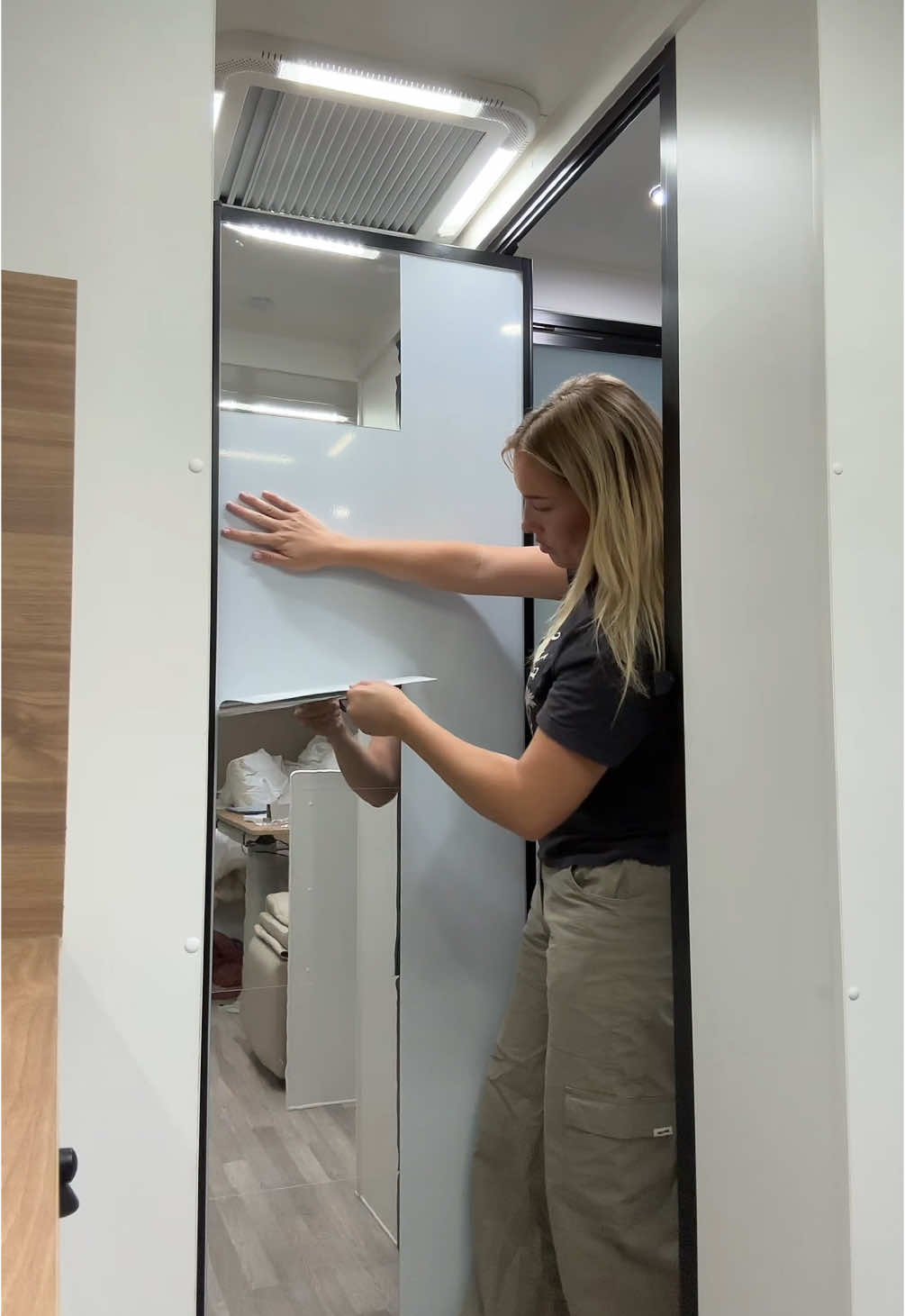 Replying to @sienna x Replacing the Bunnings mirrors either another Kmart mirror 😂 #mirror #caravan 