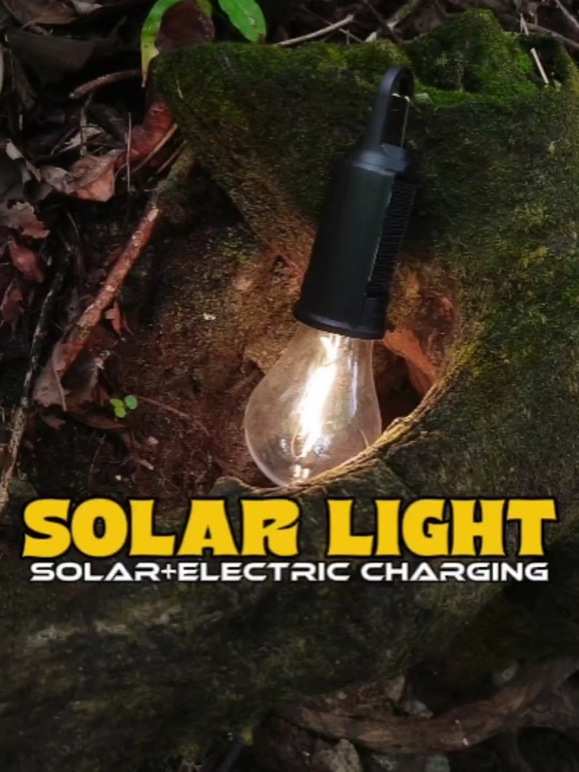 Solar Camping Light. Chargeable both Electric and solar.