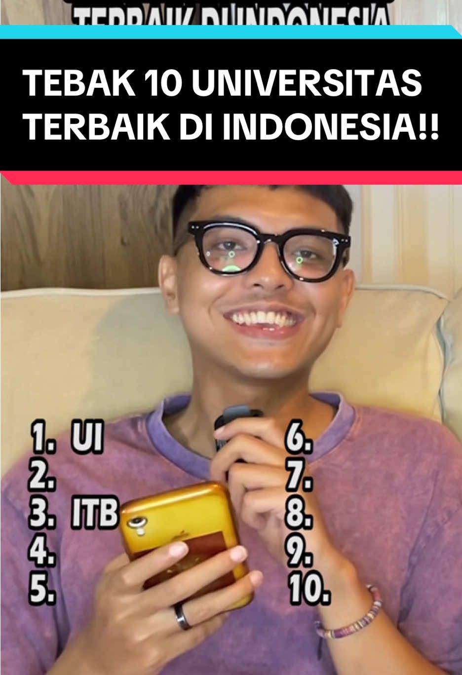 SETUJU GA sama urutan 10 univeristas terbaik di Indonesia versi Webometrics?? Univ mana lagi nih yang seharusnya masuk?? Ada univ kalian ga??? #SetujuGa #main #seru #tebaktebakan #game #kontenhiburan #hiburan #hiburantiktok #lucu #tebak #challenge #ngakak #kocak #kampus #kampusimpian #universitasindonesia #ui #itb #ugm #telkomuniversity #ipb #bandung 