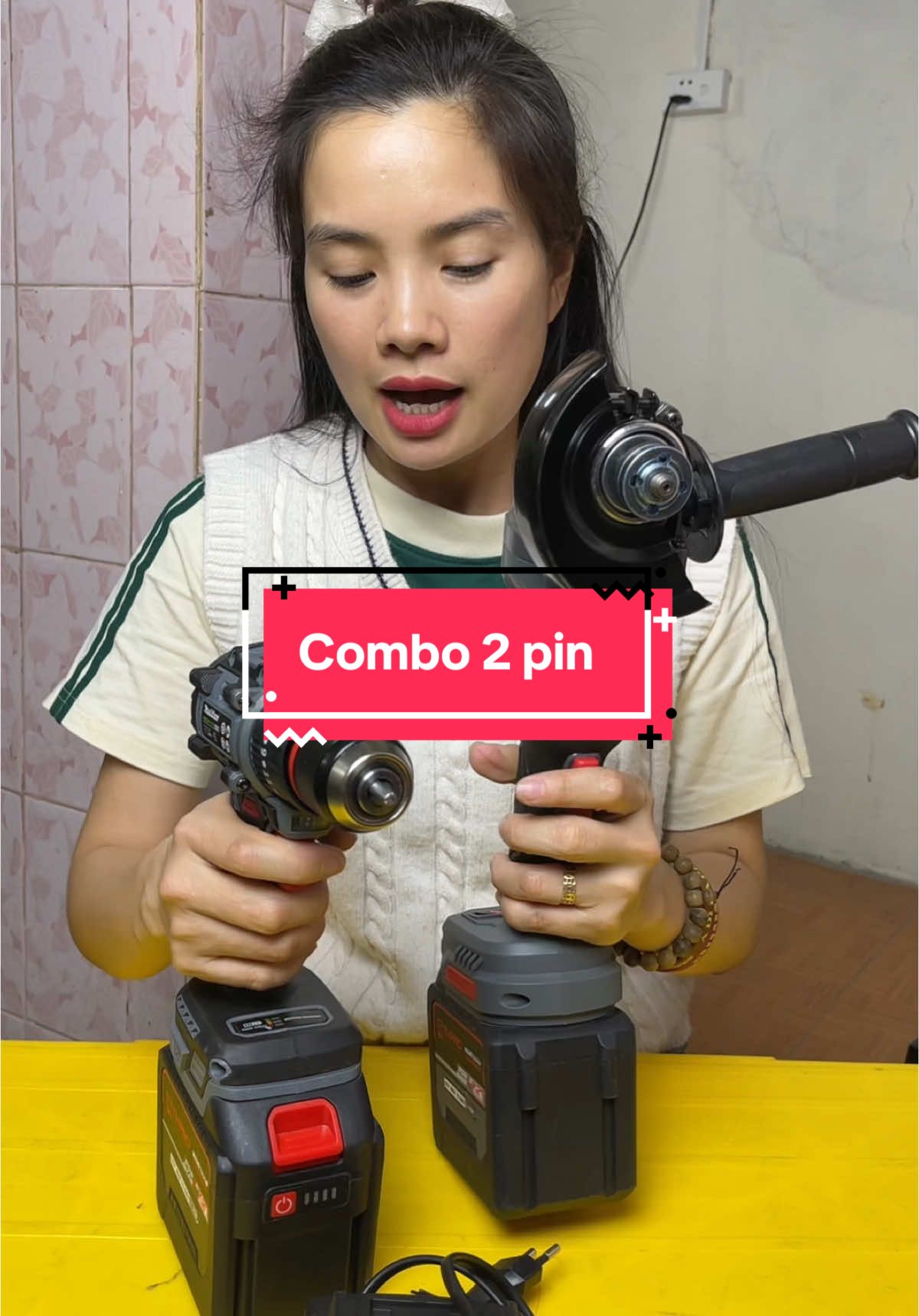 Combo 2 pin #thanhmai92 #cokhi #maycat #maykhoanpin #pin20cell 