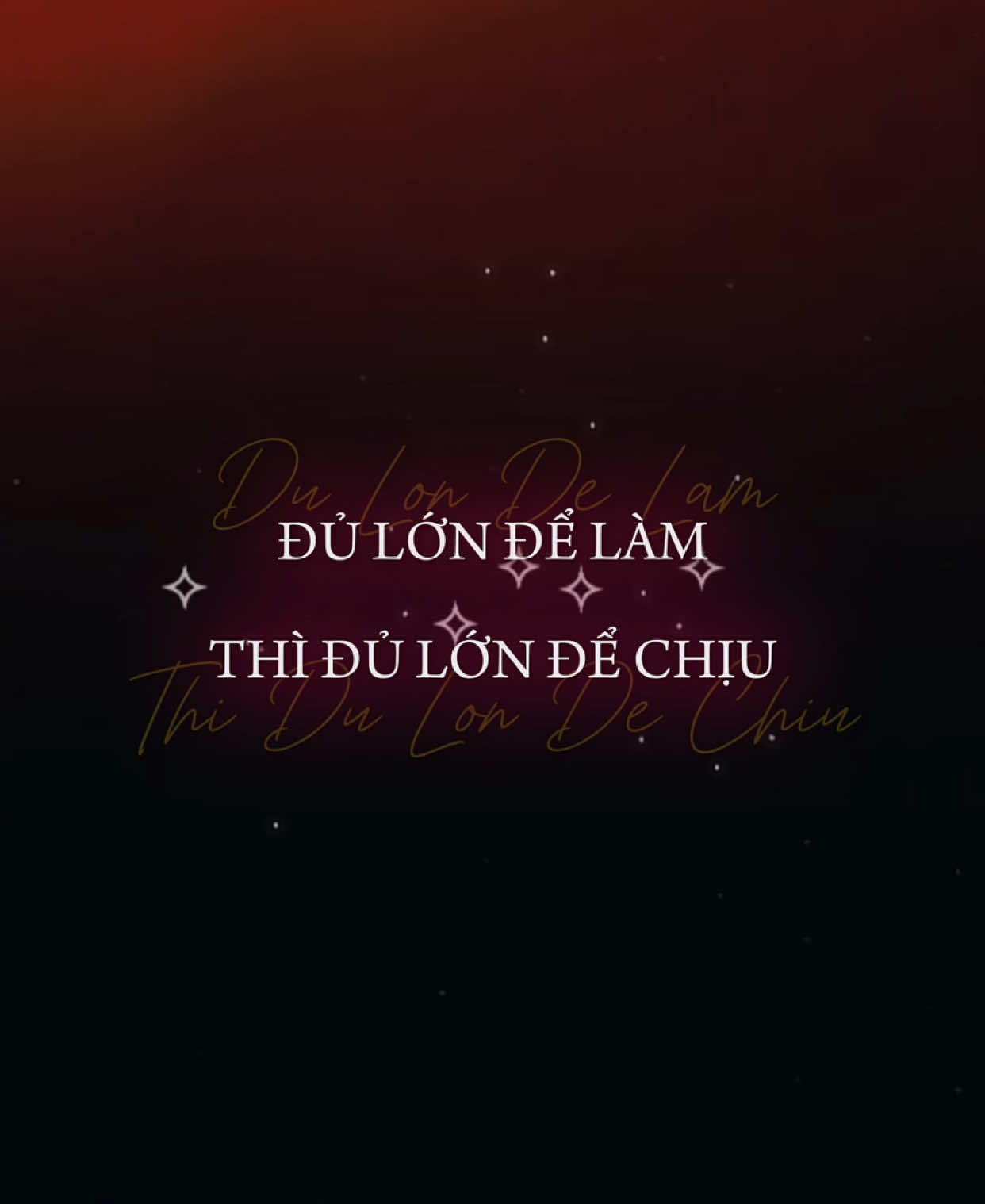 Đủ lớn để làm thì đủ lớn để chịu… #nhachaymoingay #contraicung #heal_0210 
