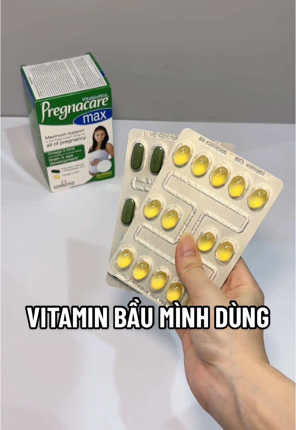 Pregnacare max - một loại vitamin bầu chân ái mới của mình ☺️ các mom thử tham khảo nha #vitaminbau #vitamintonghop #pregnacare #pregnacaremax #mebauthugian #mebauxuanxuan #landaulamme #mebauthongthai 