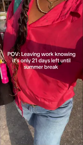 Mentally out of office, physically still collecting a paycheck.  Kate Spade bag-Thrifted. Hermès belt-Pre-loved luxury. Silk shirt-Vintage  Madewell jeans to keep it cute. And croc sandals—because my brain already clocked out #summerbreakcountdown  #thriftedandthriving #OOTD #sustainablefashion #workoutfit #thriftedfashion #katespade #vintageclothes 