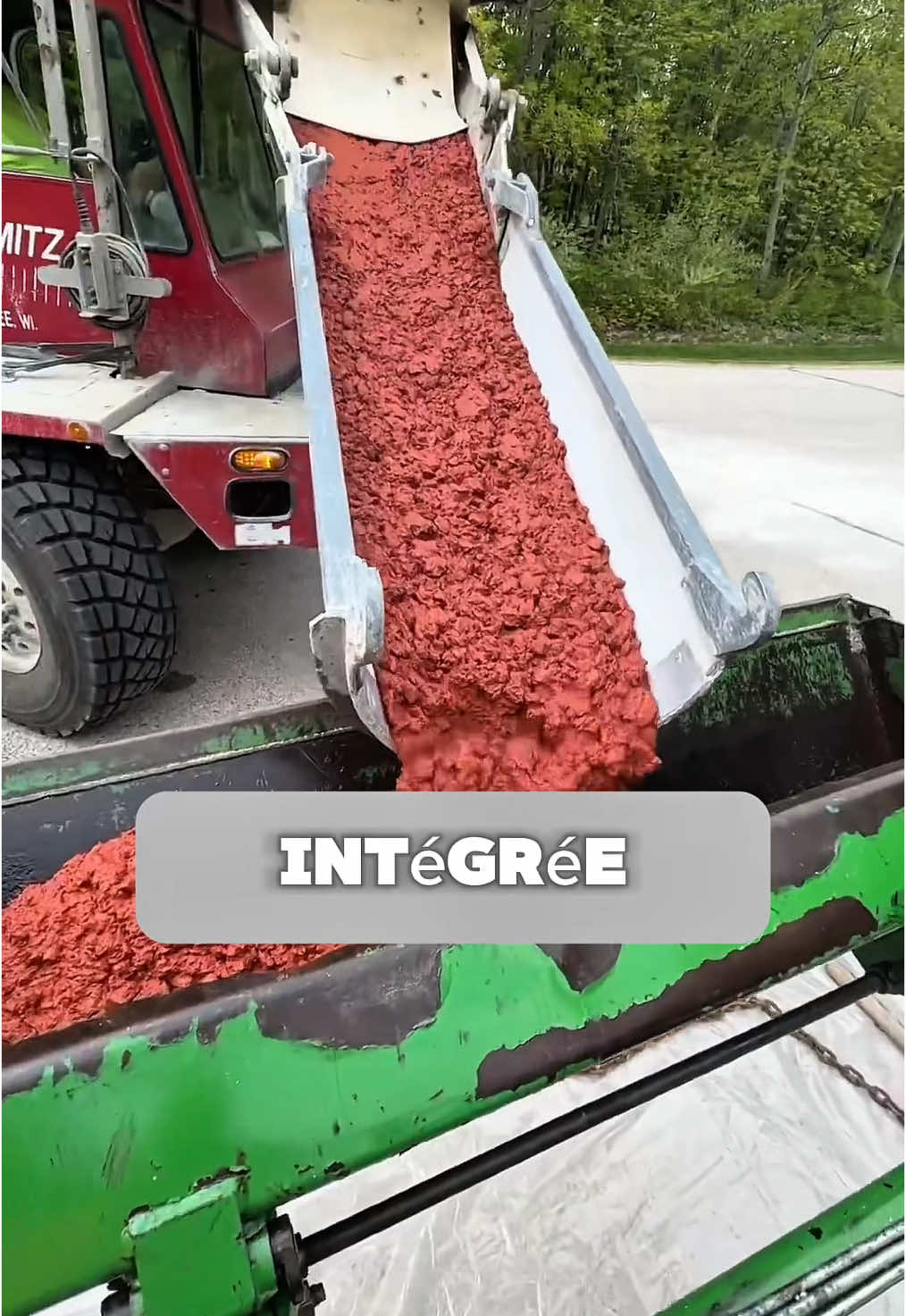 Le béton rouge #construction #beton #innovation #lesaviezvous 