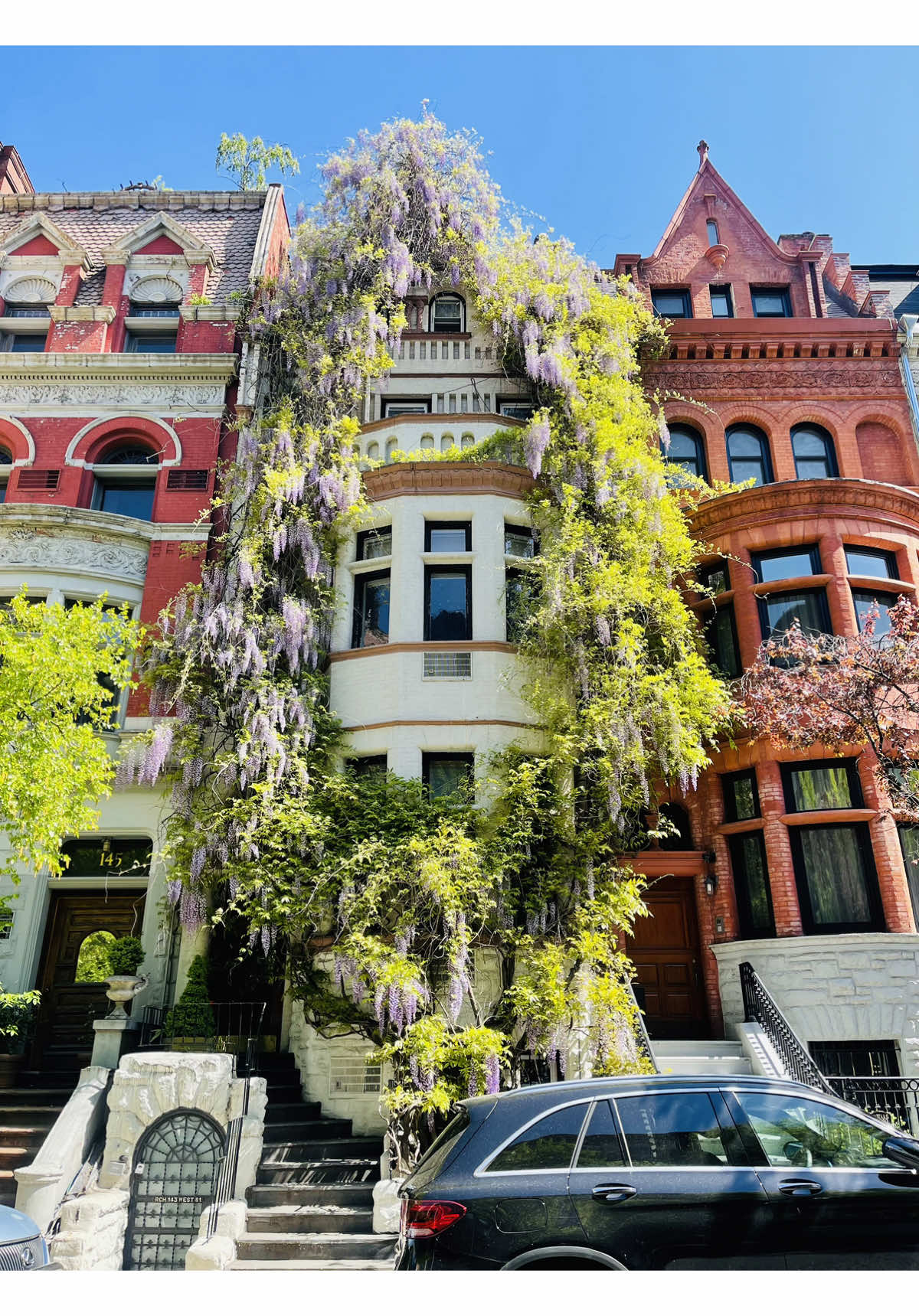 My townhouse is having its moment — thank you, wisteria✨✨ 📍 81st Between Columbus and Amsterdam  #rcourihay #upperwestside #wisteriaflowers #wisteriaseason #upperwestsidetownhouses #uwsbrownstones #nycbrownstones #newyorkcity #brownstonesnyc 