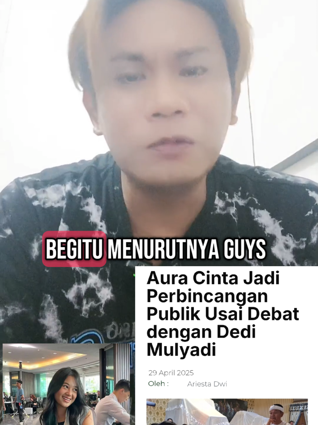 #vidioviral #vidioviraltiktok #beritatiktok #kdm auracinta#