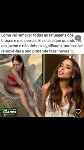 Você pode até não conhecer a Lomma, mas essa semana foi um dos assuntos mais comentados da internet, porque ela falou do seu processo de remoção das suas tatuagens. Você acredita que remover tatuagem seja um arrependimento apenas de artistas? Veja o video e veja o que a minha cliente fala. Você também deseja remover uma tatuagem? Me chama para avaliação. Link na bio. #remocaodetatuagem #mcloma #lomma #tatuagensbrasilia #brasilia #laserndyag #esteticabrasilia