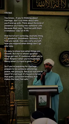 Marriage begins with love, but stays because of ma’ruf.. #foryou #islam #islamicreminder 