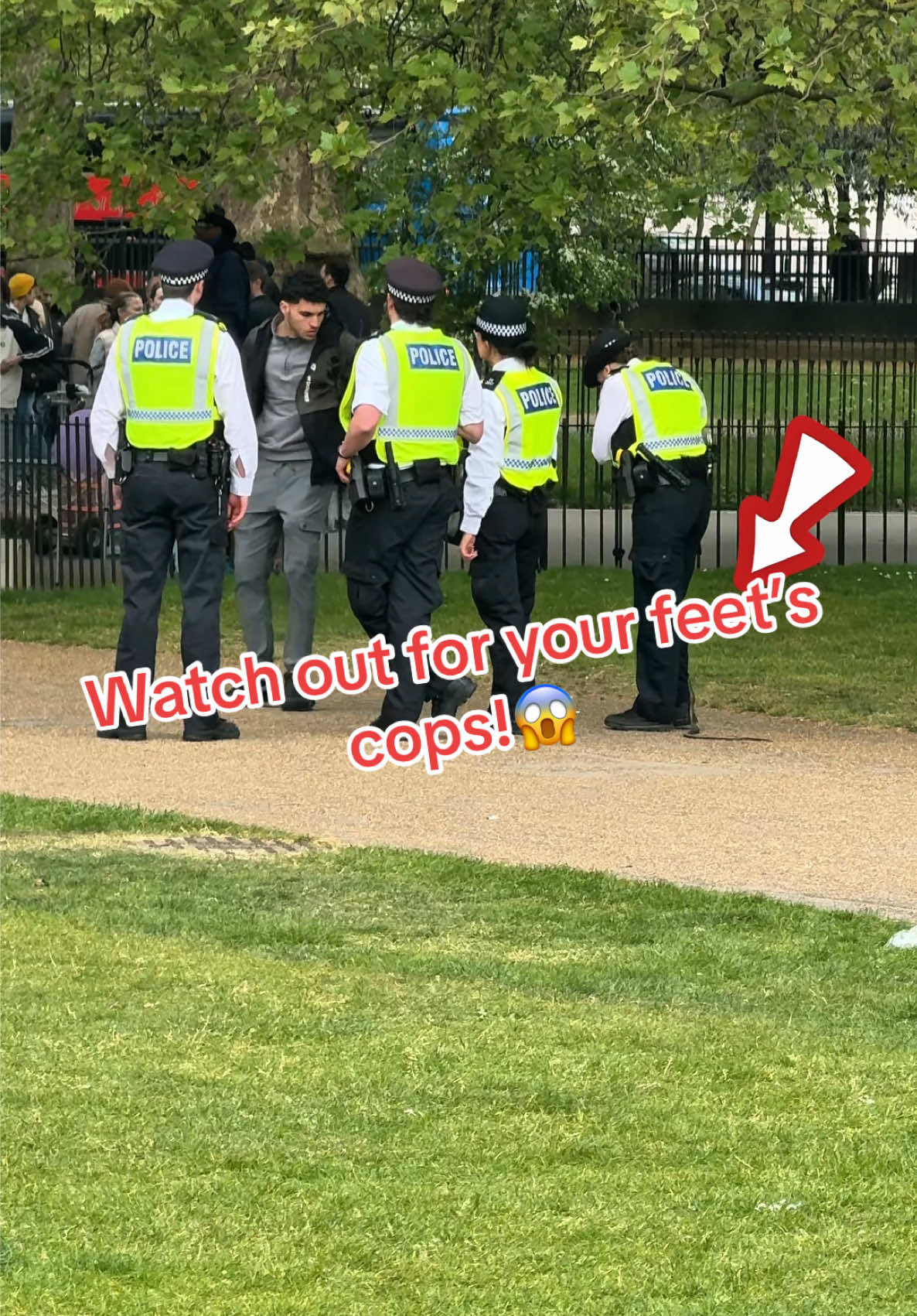 Watch out for your feet’s cops! Omg 😨 #funnyy #viral_video #foryoupage❤️❤️ #fyp 