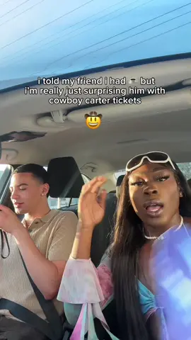 surprising my friend w/Cowboy Carter tickets 🤭 @quintonncollins #cowboycarter #fyp #beyonce 