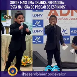 SURGE MAIS UMA CRIANÇA PREGADORA: Desta vez é pequeno Moisés da Paraíba que exorta os pregadores a falarem dos espinhos