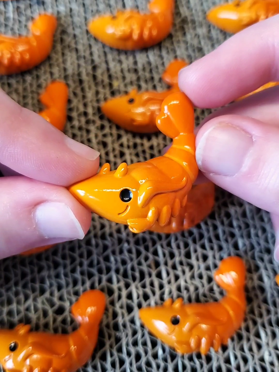 Shrimps is Bugs? #art #handmade #pins #brooch #shrimp #crab #ocean #bugs