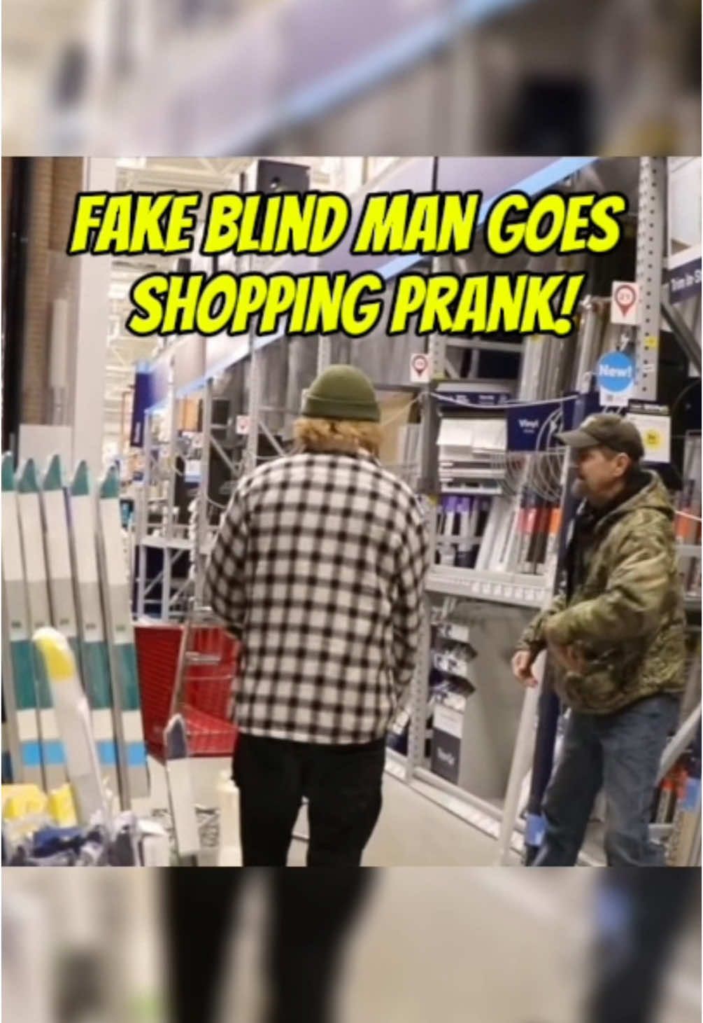 Fake Blind Man Goes Shopping Prank!