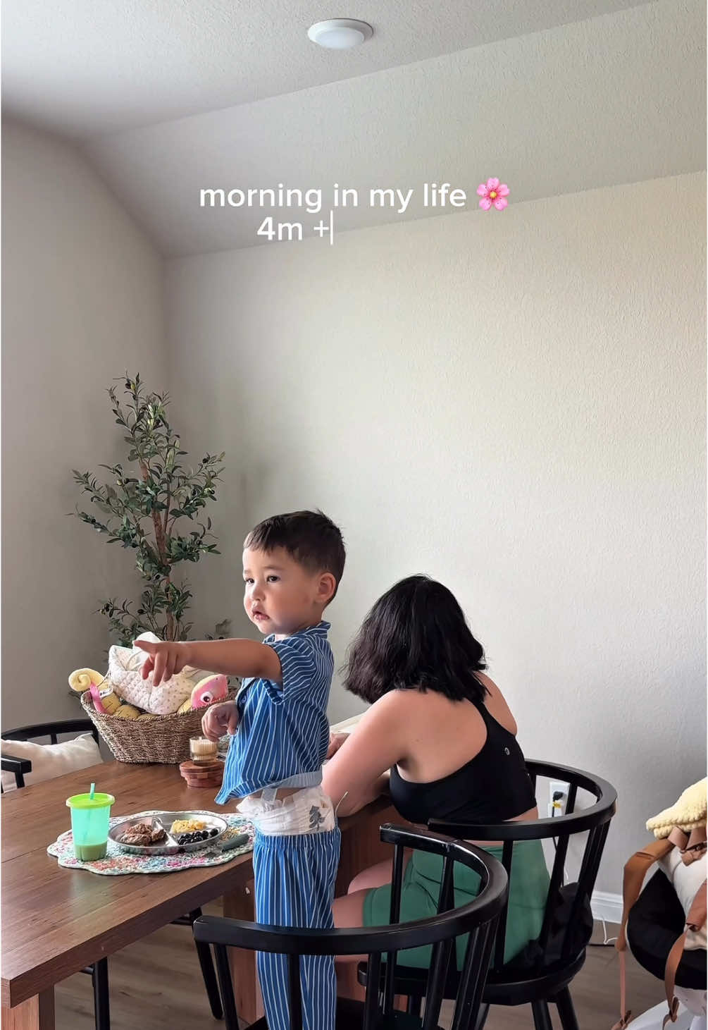 we have a teething baby, so our morning routine depends on her ☀️ #motherhood #MomsofTikTok #momof2 #2under2 #mama #boymom #sahm #baby #fyp #morningroutine 