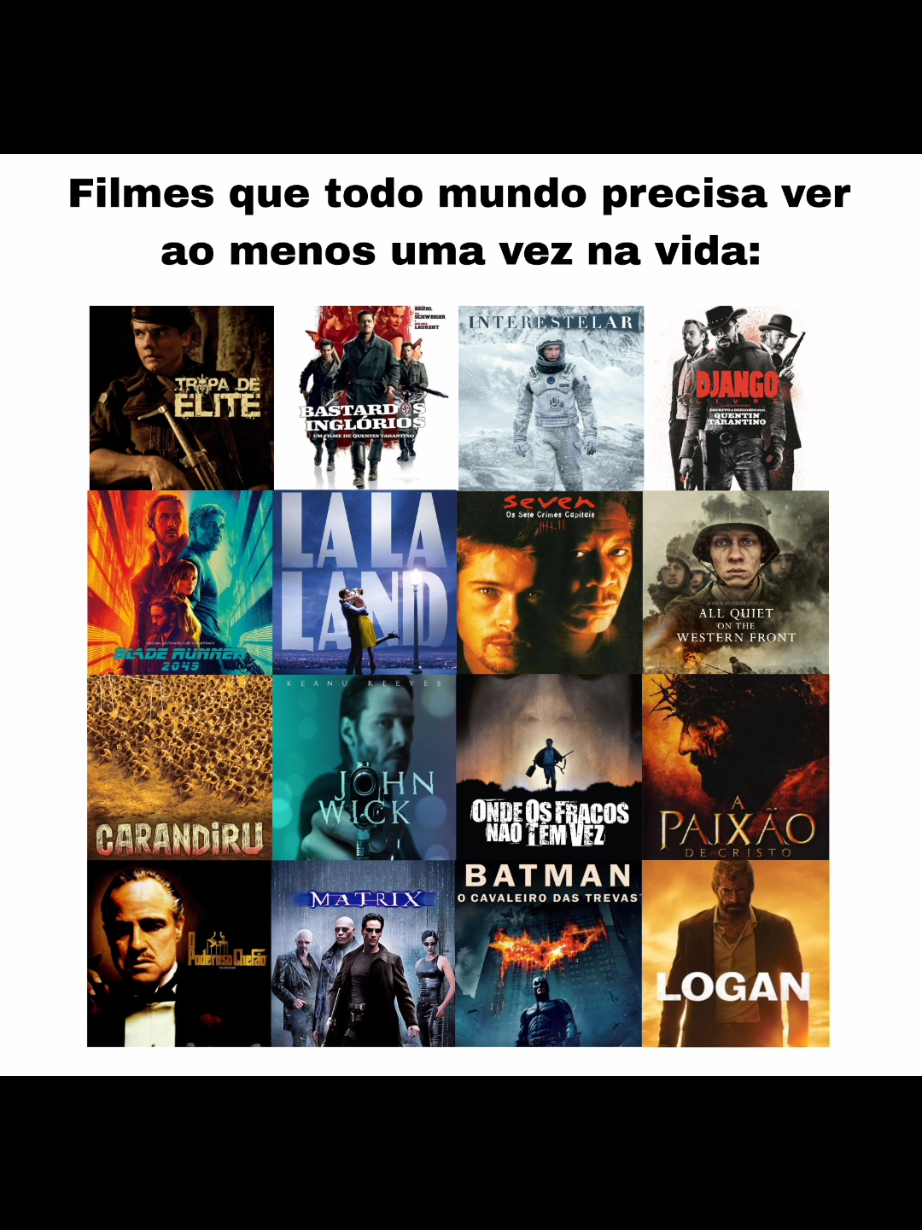 Obs: são filmes que eu já vi e recomendo muito!  deixa sua lista de filmes nos comentários. #fyp #filme #trendingvideo #cinema 