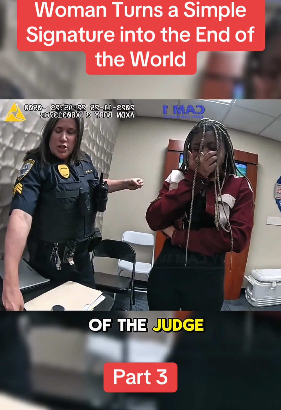 Woman Turns a Simple Signature into the End of the World #cops #police #copsoftiktok #policeofficer #copsusa🚔🇺🇸 #bodycam 
