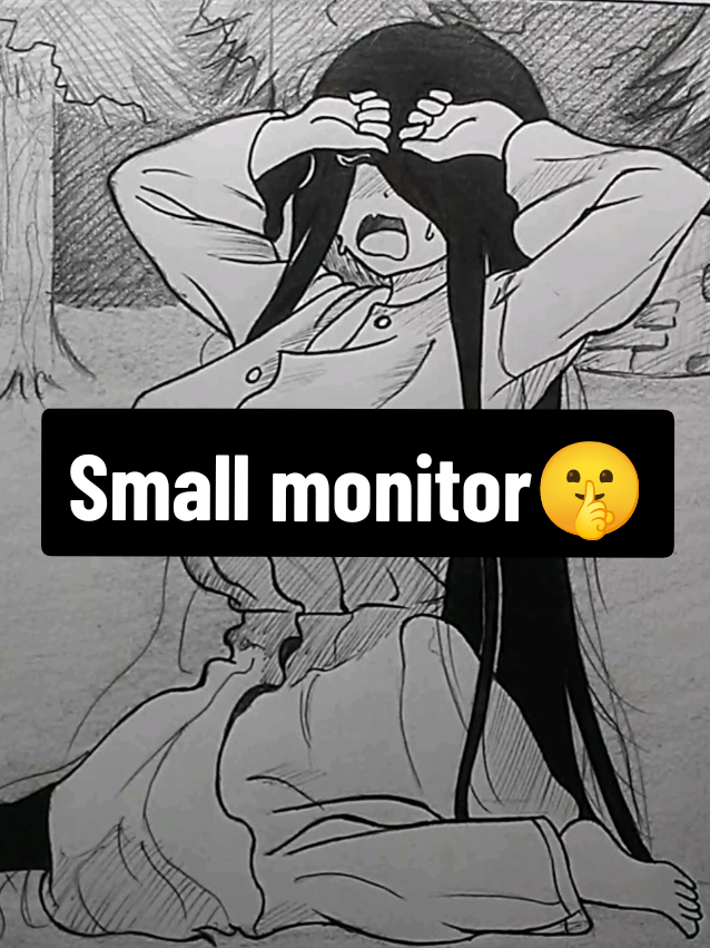 I need to change the monitor.🖥️ #sadako #thering #drawing #artpencilsketch #inkdrawing #pencildrawing 